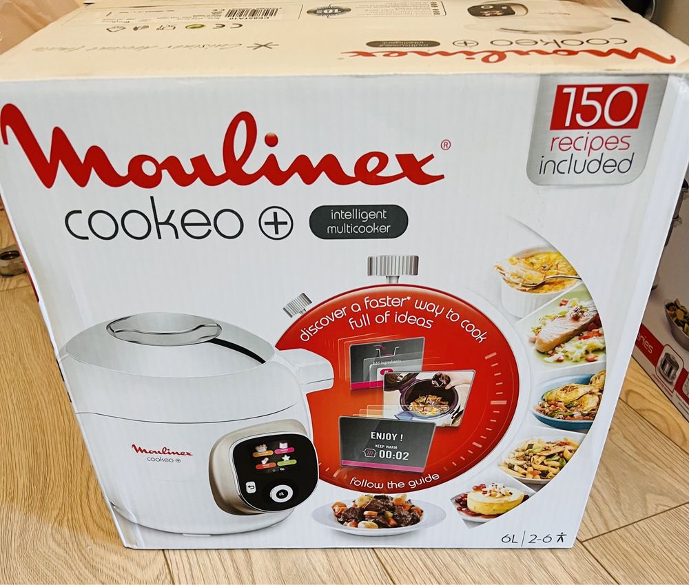 Multicooker Moulinex Cookeo+ CE701100, Volum 6 litri, 50 programe