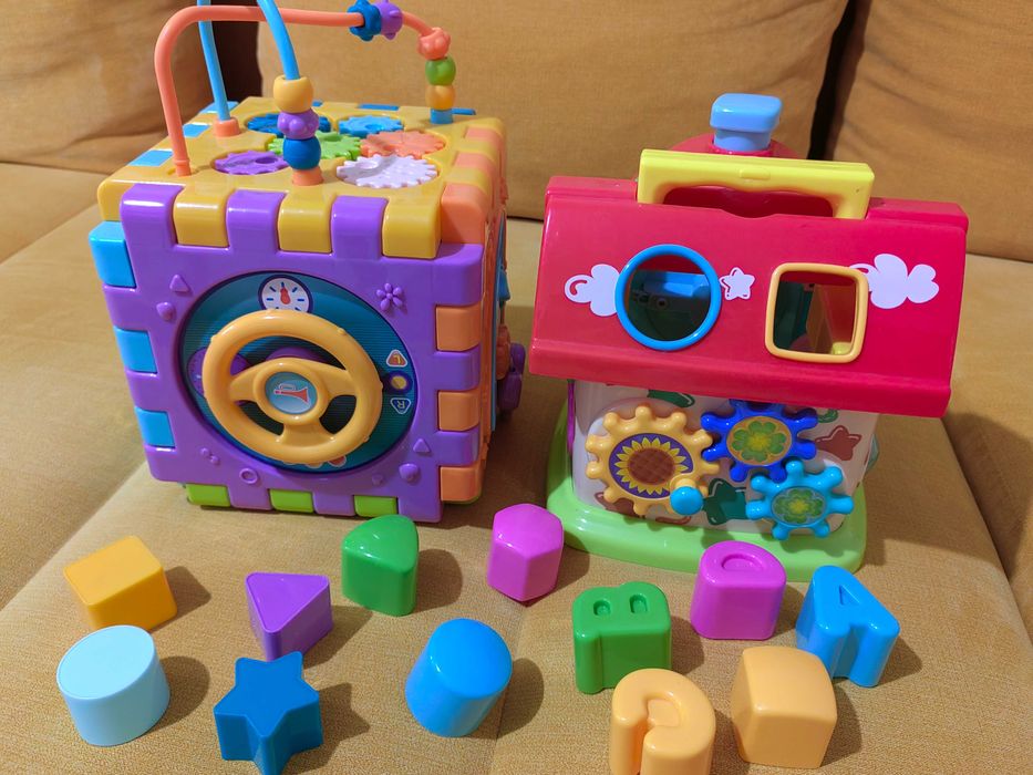 Jucării multifuncționale cu sortare de forme