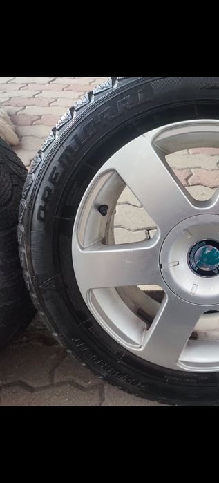 Jante aliaj Skoda cu anvelope de iarna