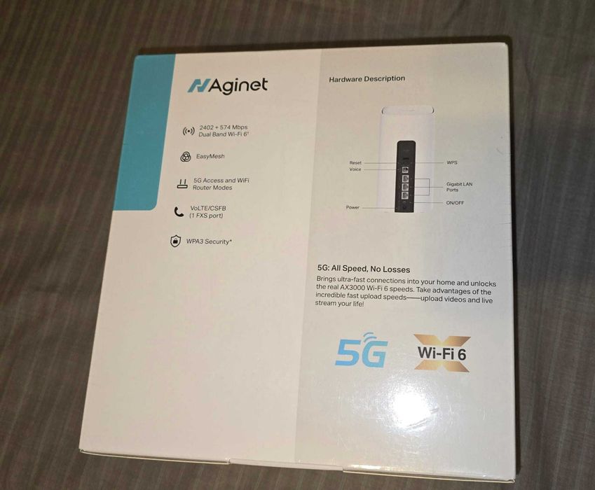Router Wireless TP-Link NX510v, 5G cu slot de SIM, AX3000, dual-band