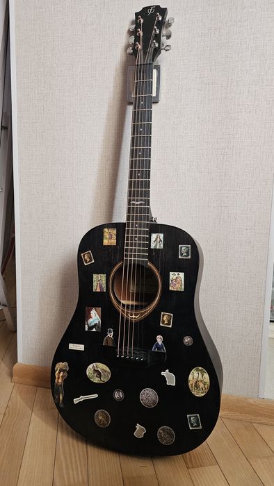 Гитара акустическая шестиструнная FLIGHT D-145 BK