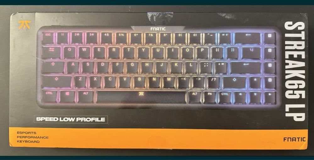 Tastatura Fnatic STREAK65 LP Black | Compact RGB Gaming Noua Sigilata