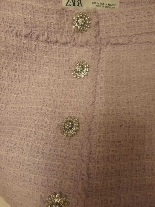 Compleu Zara fusta si bluza mar M