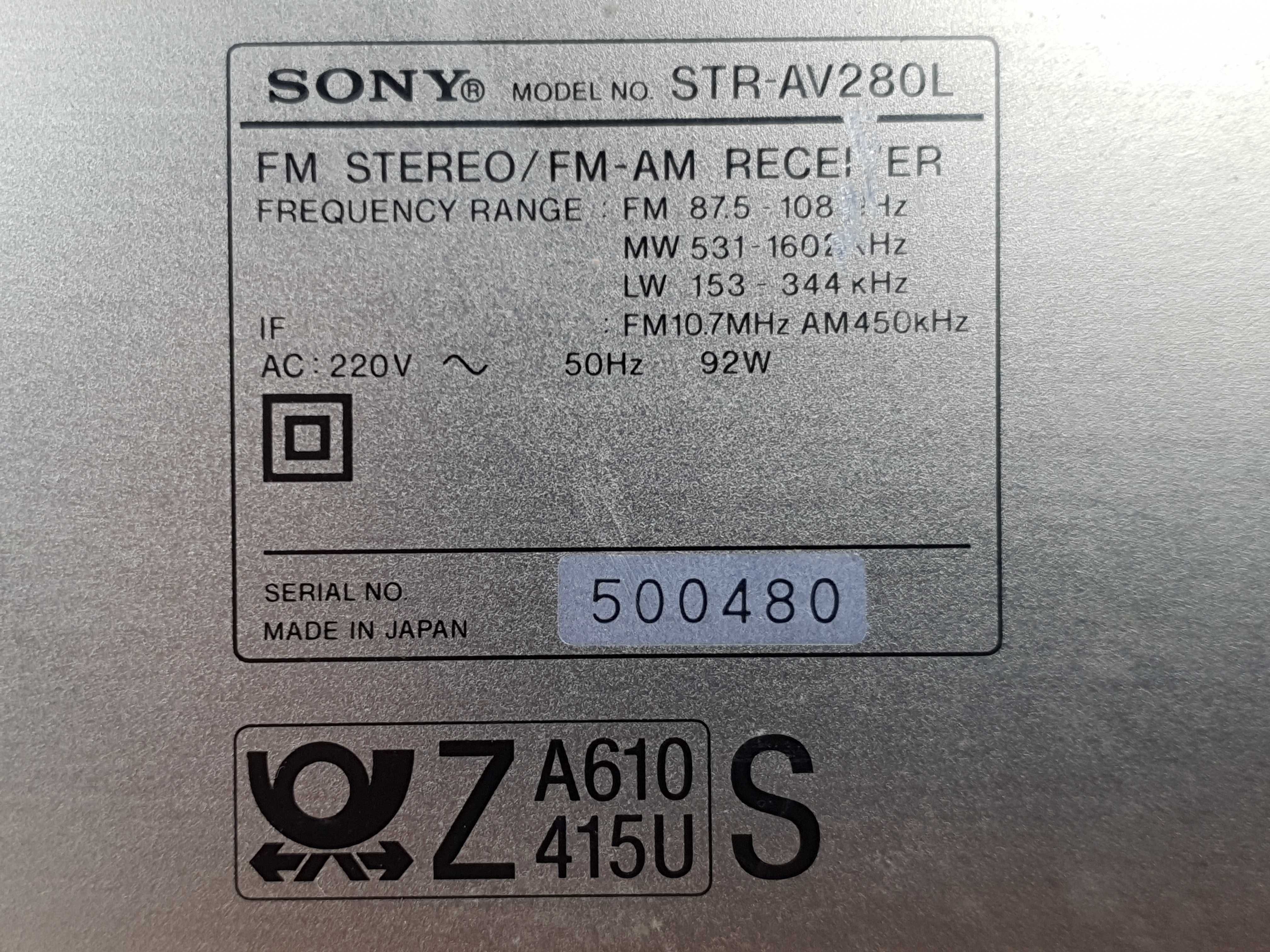 Amplituner-amplificator-statie-putere SONY