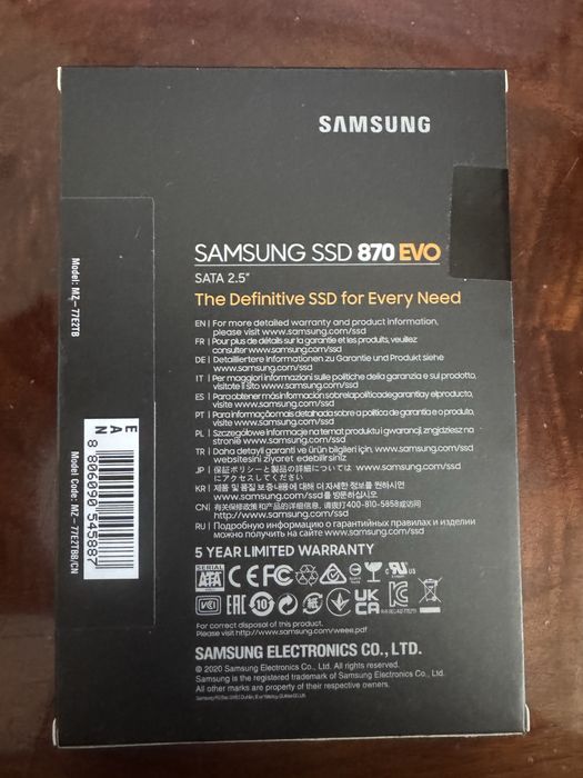 SSD Samsung 870 EVO 2 TB