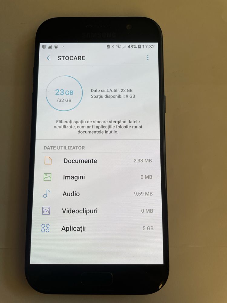 Samsung A5 2017 32gb 3gb/memorie ram