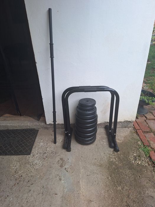 45 kg discuri, bare deeps, bara impins