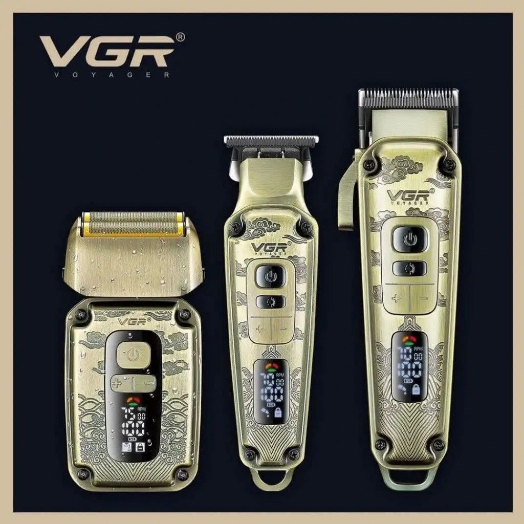 Комплект 3 в 1 VGR V-642 Машинка за подстригване, тример и самобръснач