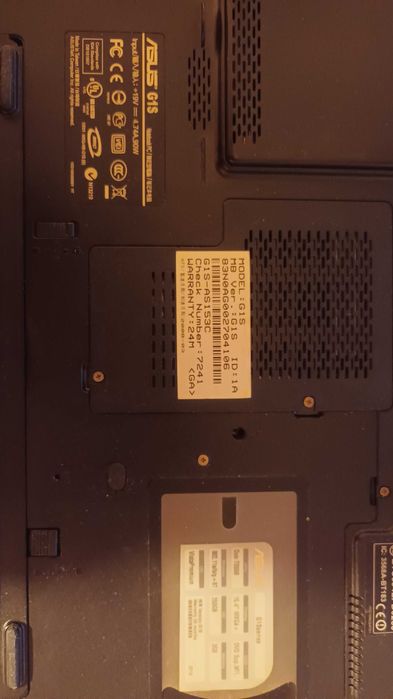 Asus G1S на части