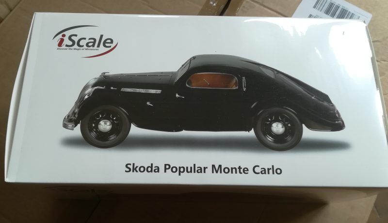 Macheta Skoda Popular Monte Carlo 1935 - iScale 1/18 noua