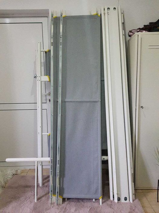 IKEA VITVAL двуетажно легло с ламелна рамка 2x 90x200