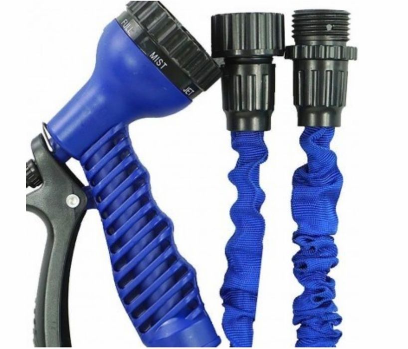 Furtun extensibil pentru grădină 27 m cu pistol de stropit NOU  55 Lei