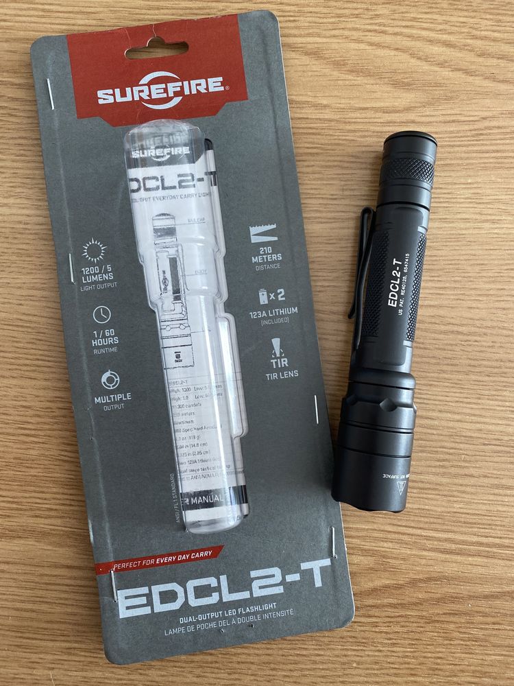 Lanterna Surefire EDCL2-T Dual-Output LED EDC ORIGINALA