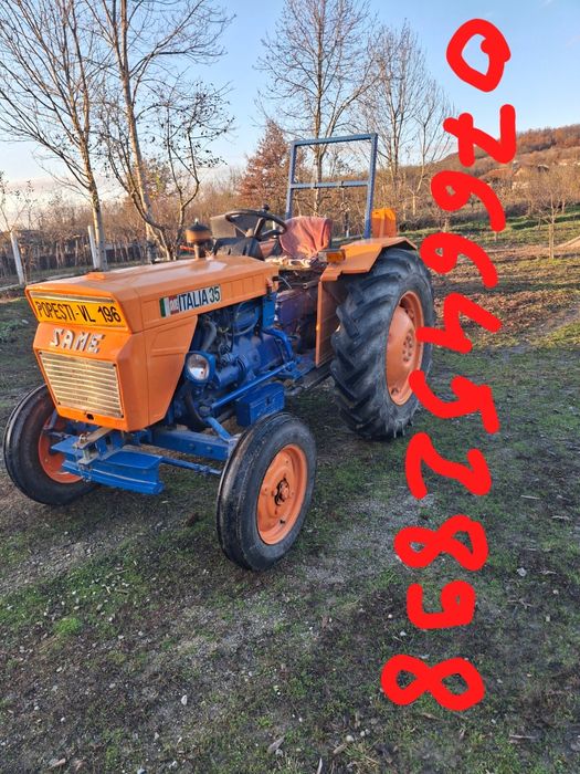 Tractor Same 35 Cp +remorca și plug 2 brazde