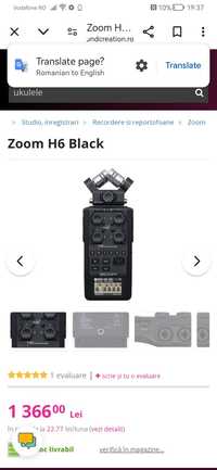 Zoom H6 recorder black