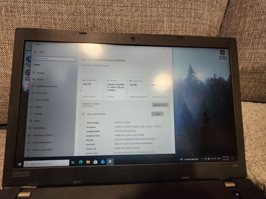Laptop Lenovo L580