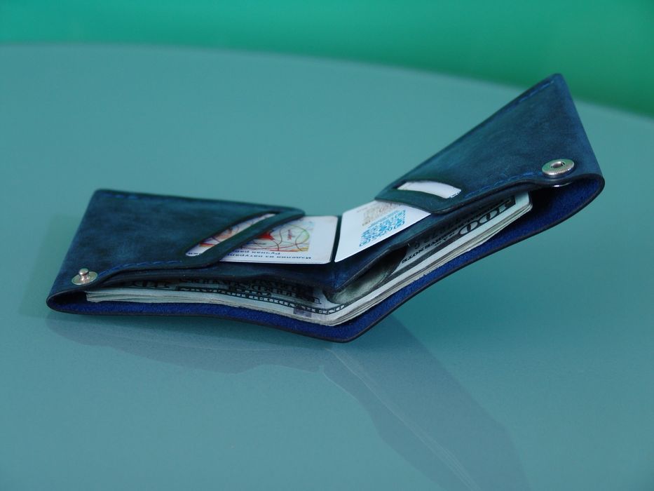 Кожа. Ручная работа. Кошелёк.