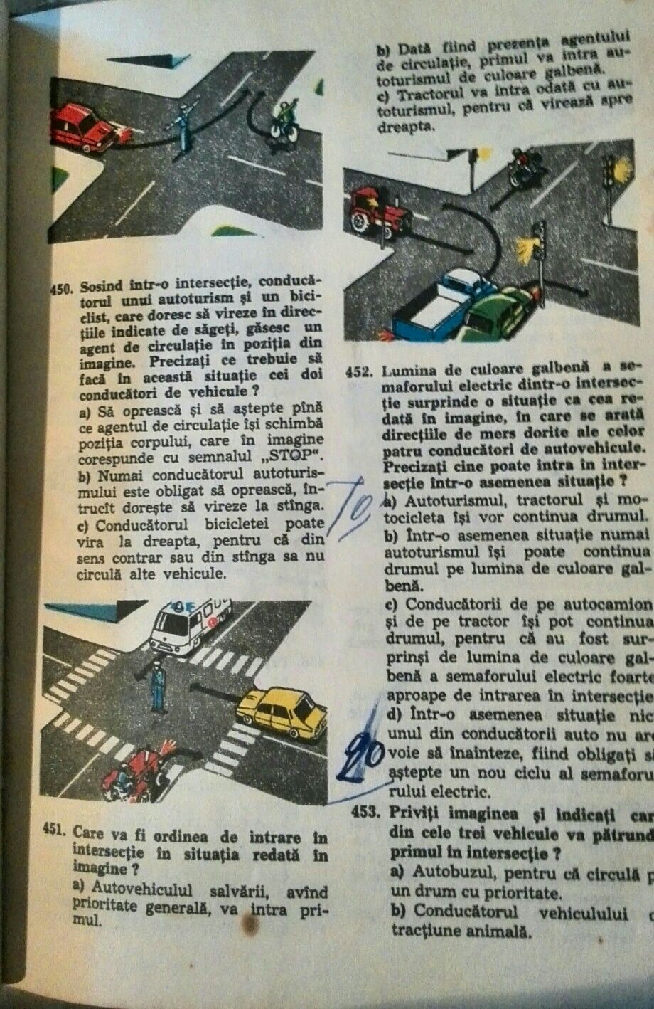 Vând sau schimb manual de circulație rutieră anul 1977-Lipsă 15 file.