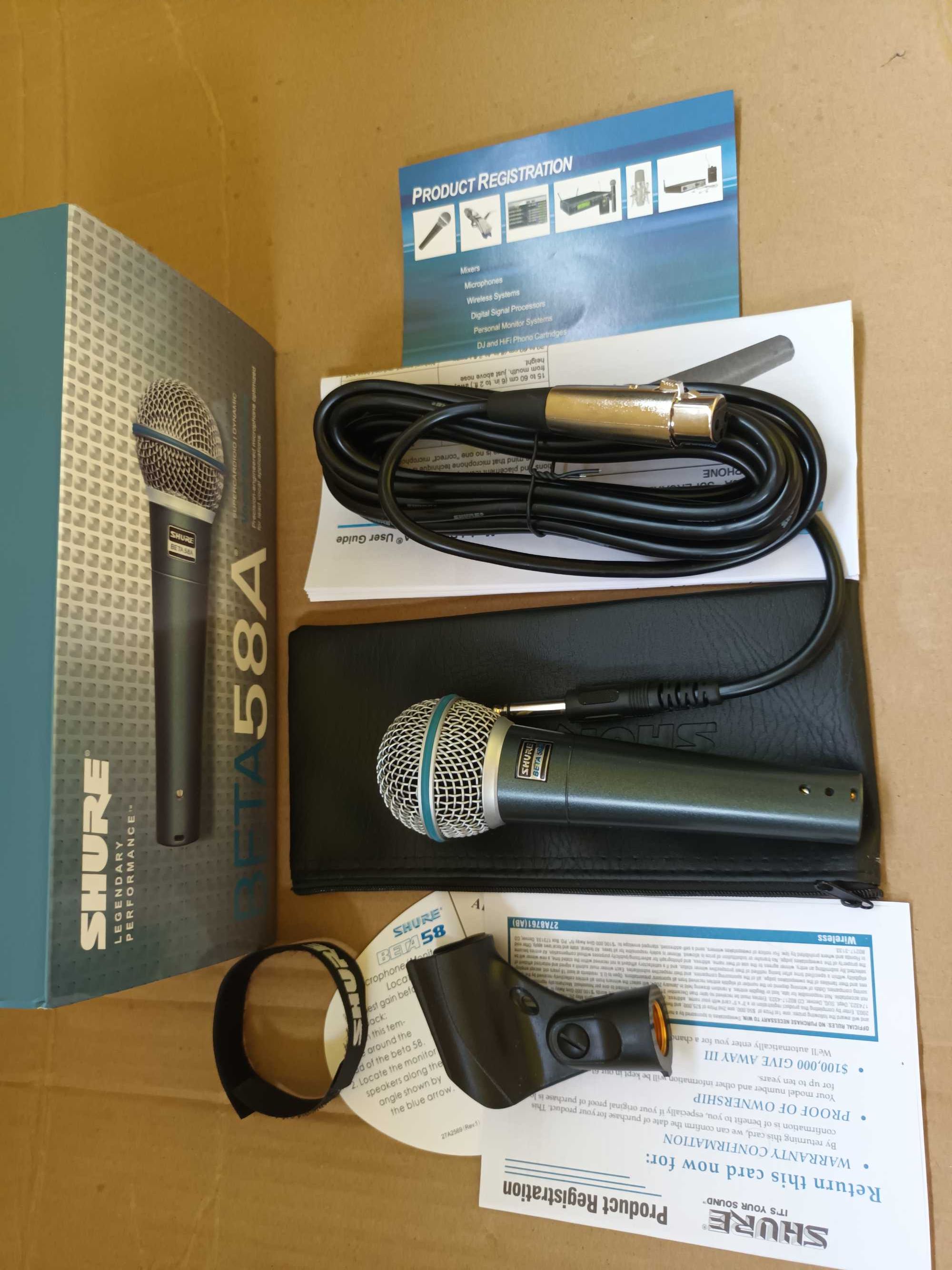 Microfon profesional SHURE BETA 58A * Microfon Karaoke *Microfon DJ