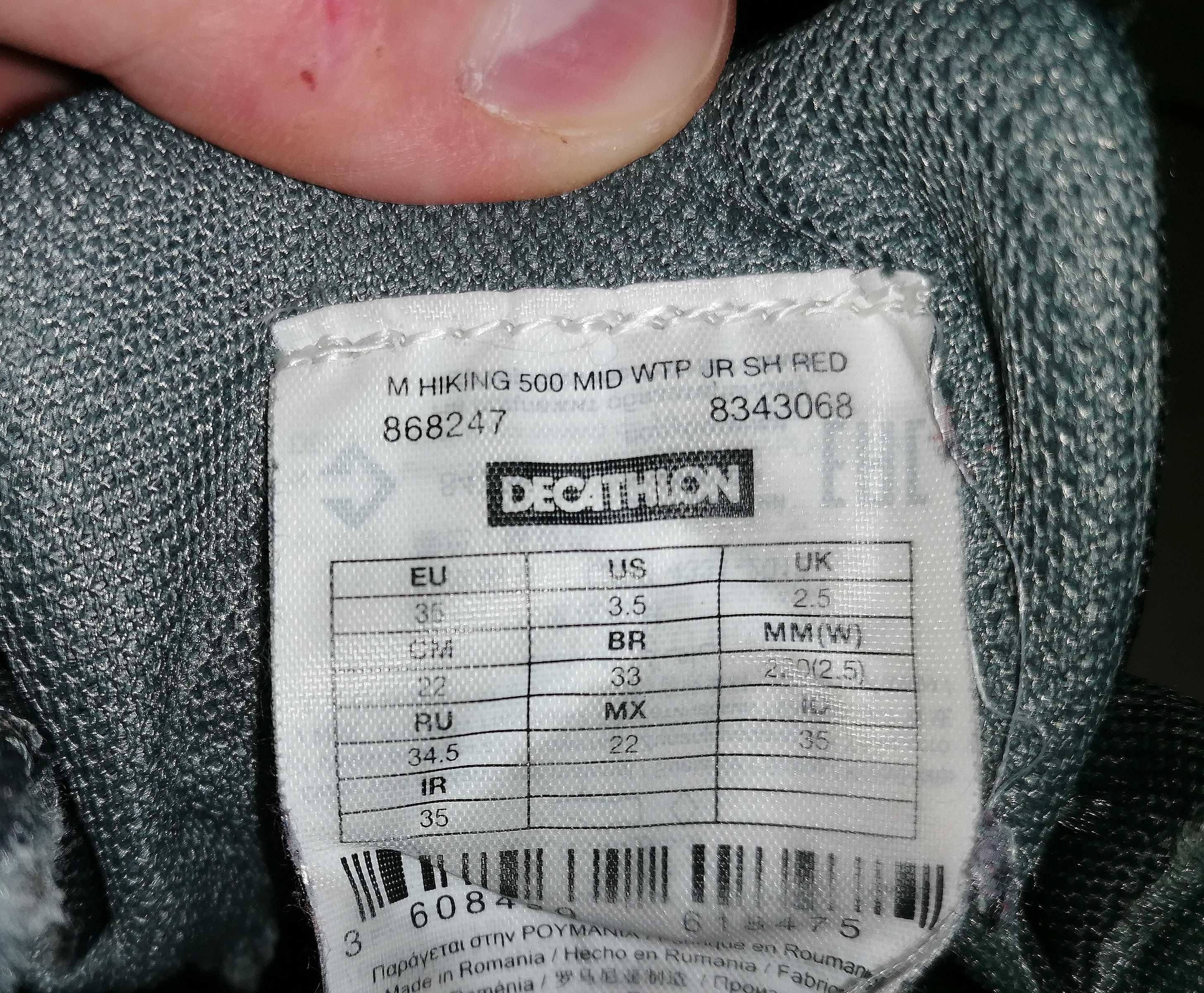 Ghete drumeție munte Decathlon baieți