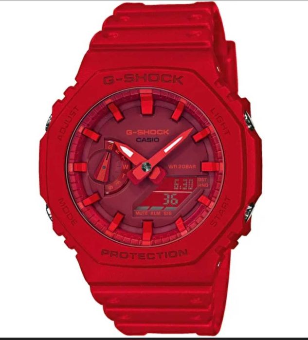 Ceas Sport Casio G-Shock GA-2100 Red Tools – Nou, Garanție 2 Ani