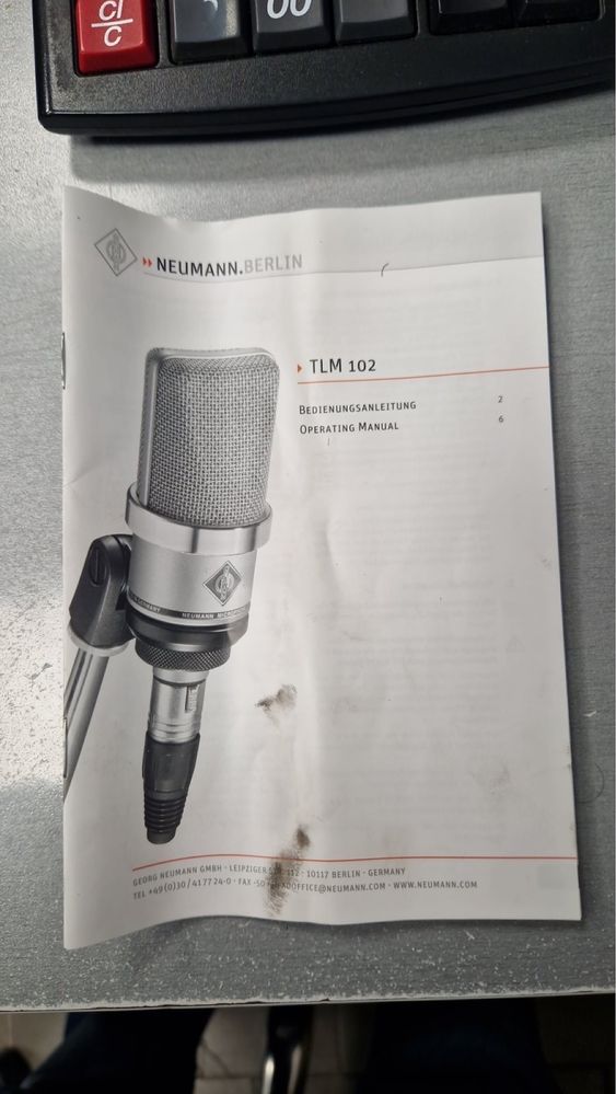 Neumann TLM 102 Студиен кондензаторен микрофон