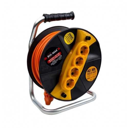 Турски Удължител на макара 25м, 30м, 40м, 50м, 3 x 2.5 мм²