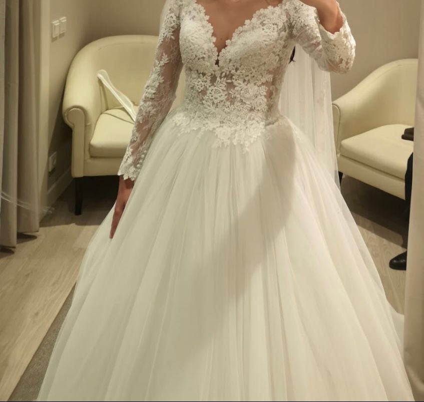 Rochie mireasa Pronovias noua nepurtata (doar probata - poze reale)