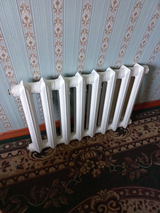 Батареи чугунные. Собдеповские хорошие. Только надо промыть.