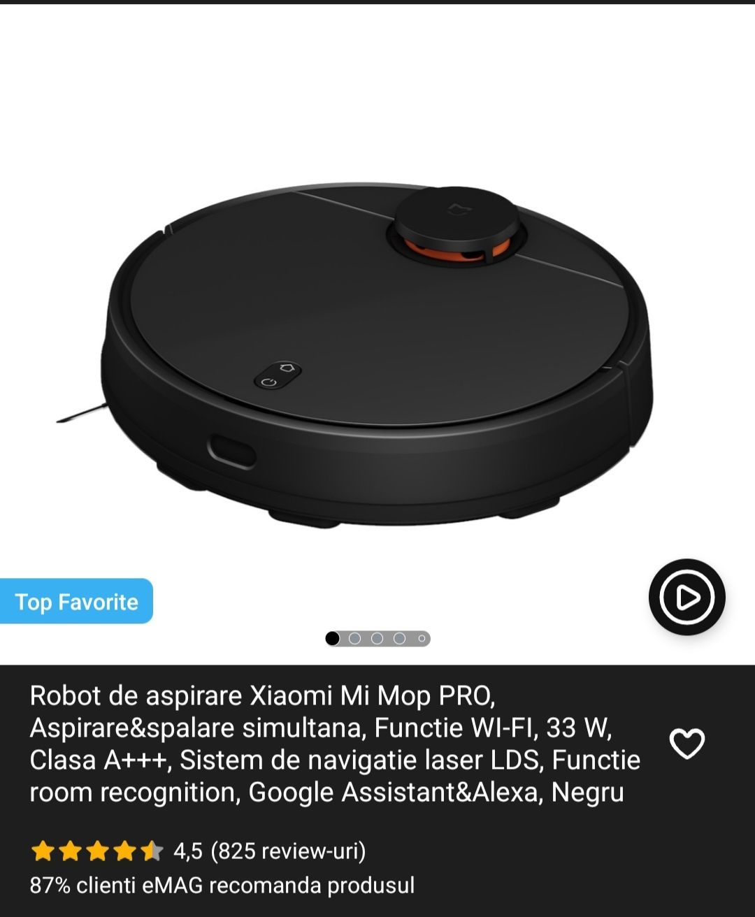 Xiaomi Mi Mop PRO aspirator robot utilizat