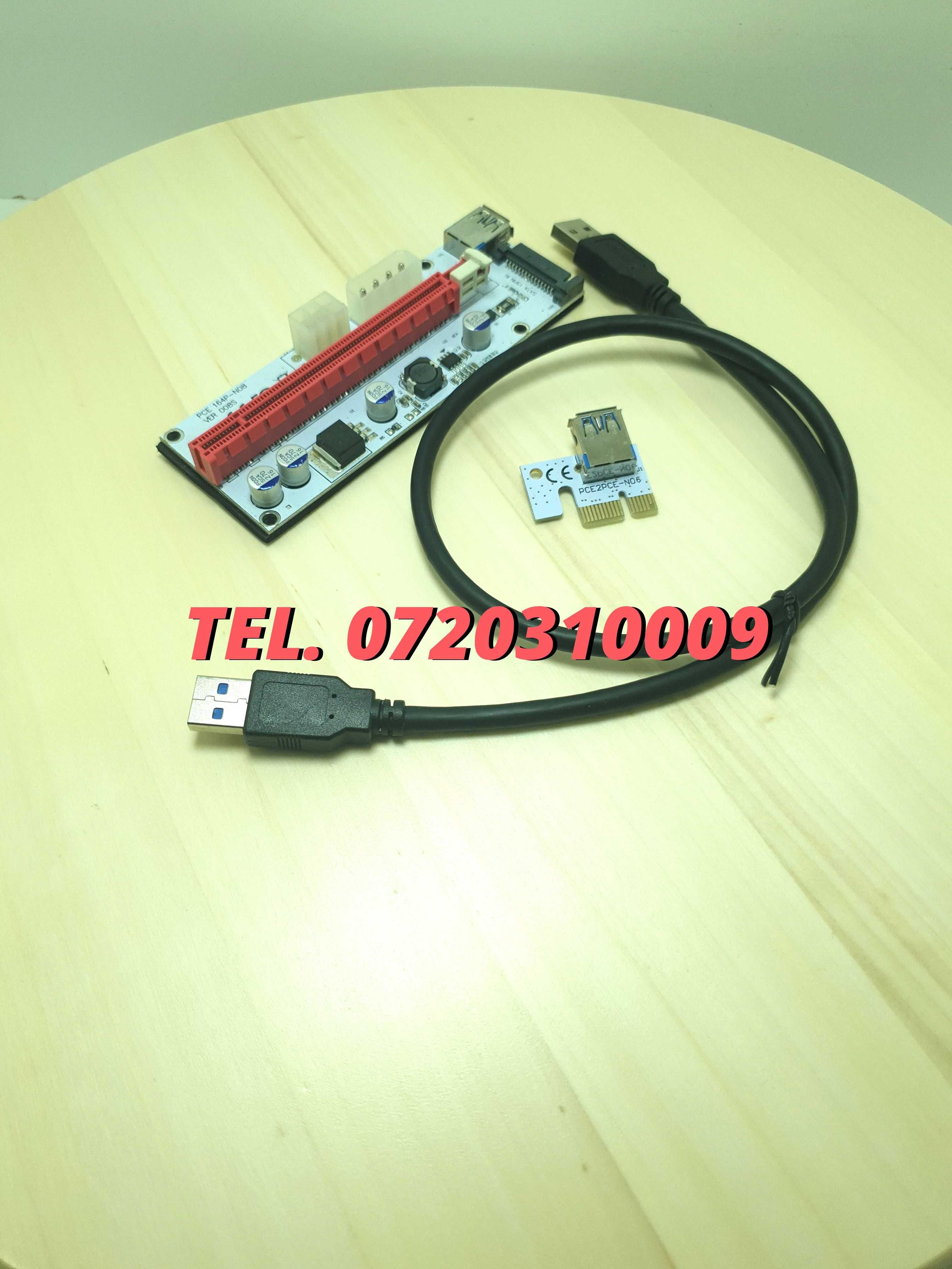 Card Mining Riser Ethereum Ver009s Plus Compatibil Pcie Express 1x1
