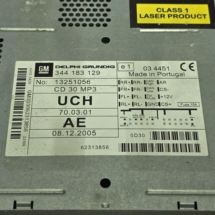 CD Player auto CD 30 MP3 Opel Antara facelift