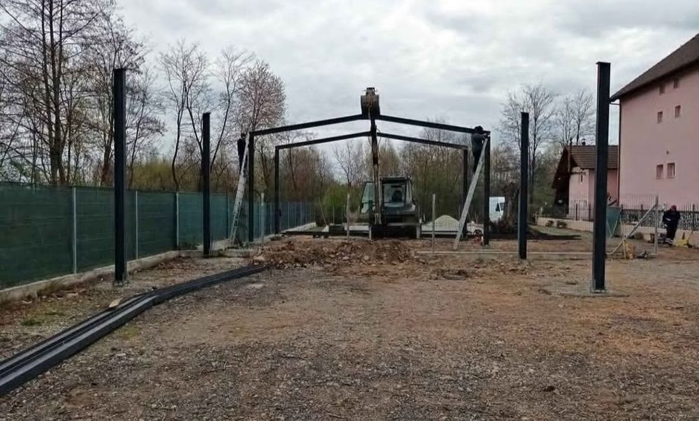 Vand sopron pe structura metalica 10x20x5