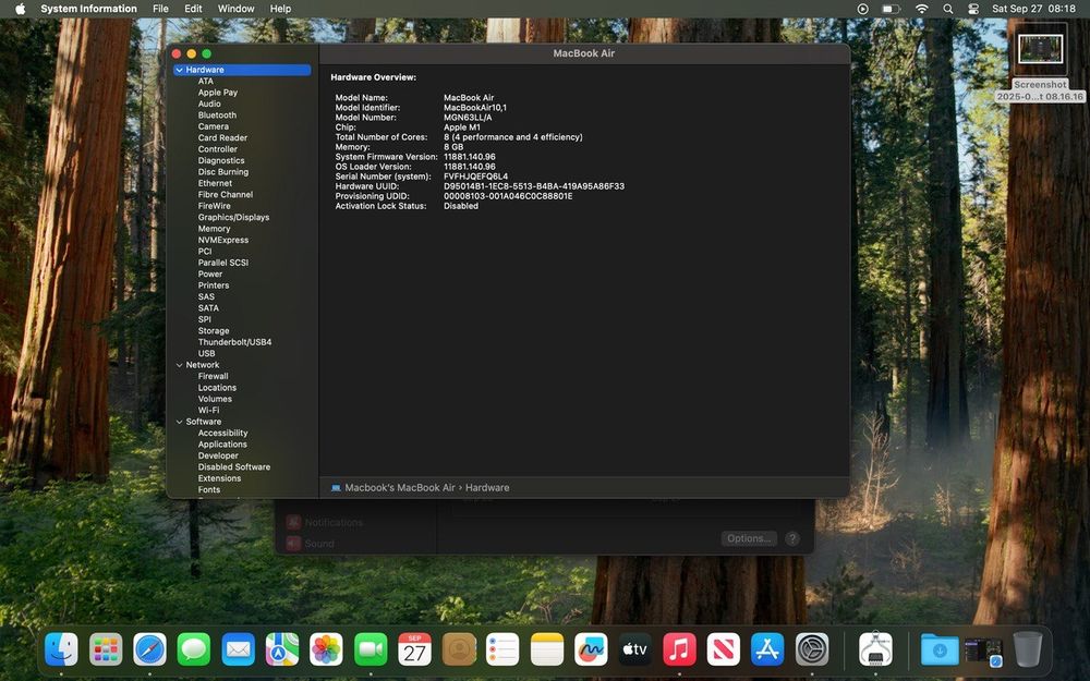 Macbook Air M1 13 inch