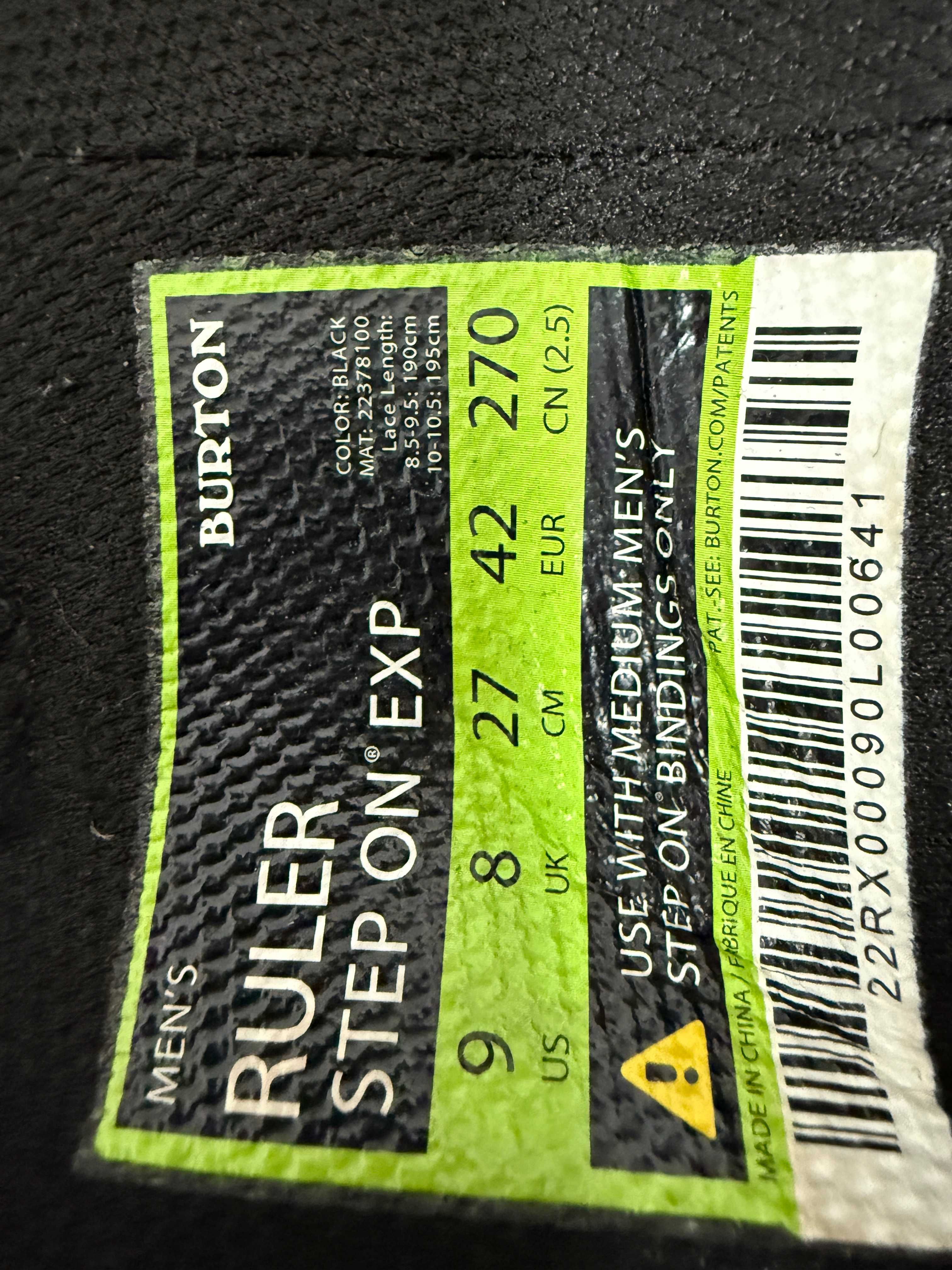 boots burton ruler step on mondo 27 europa 42