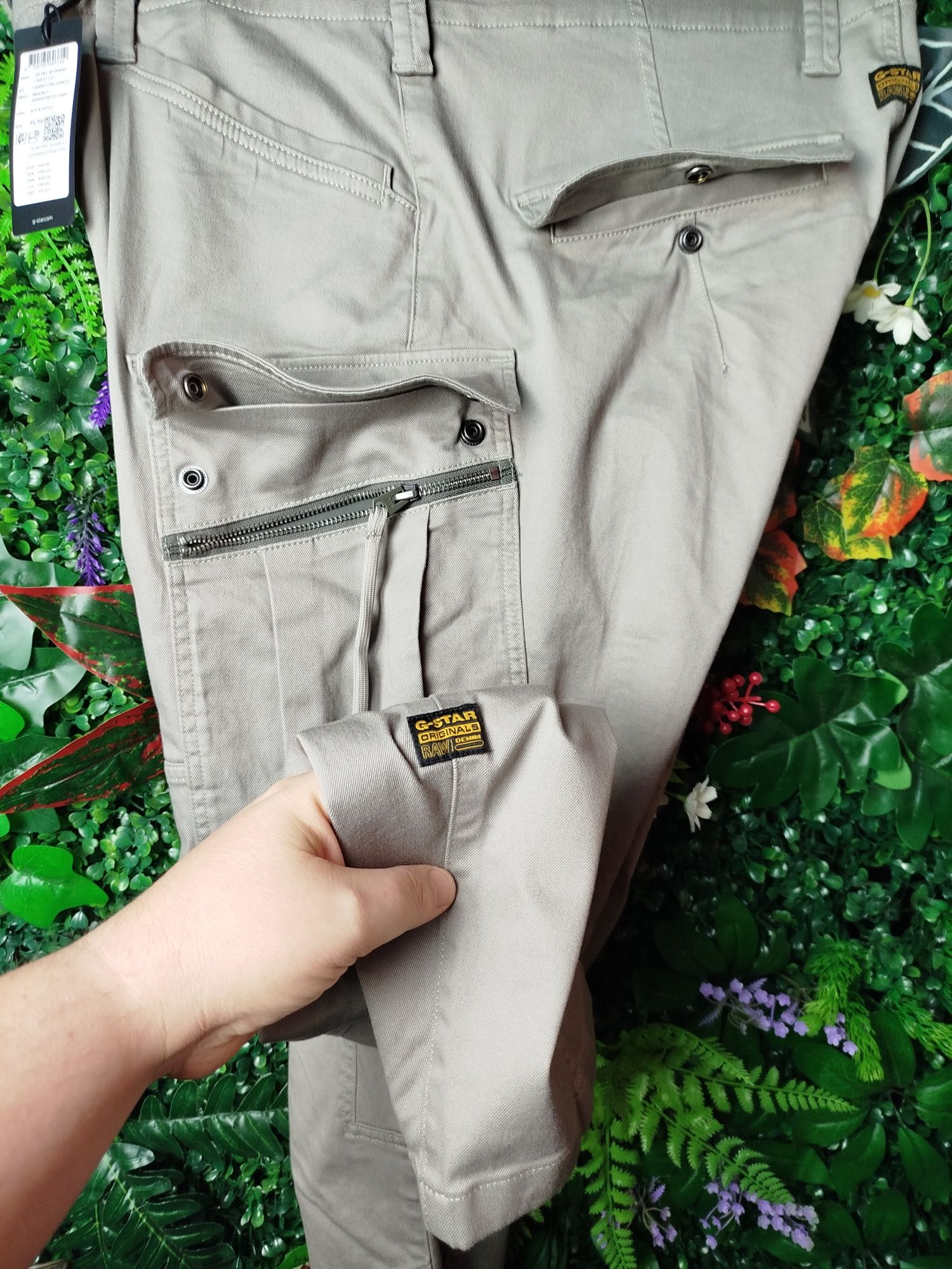 Оригинален карго панталон G-Star Raw Zip 3D Skinny W31 W32 W35 W36 нов