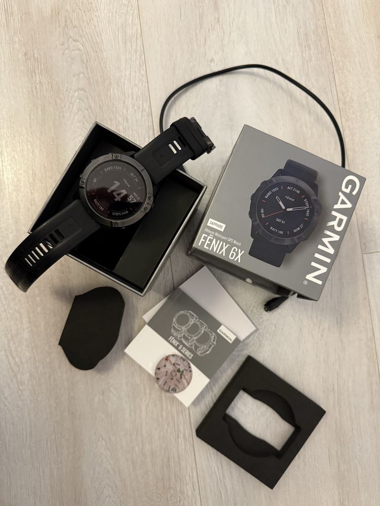 Garmin Fenix 6X Sapphire impecabil 10/10