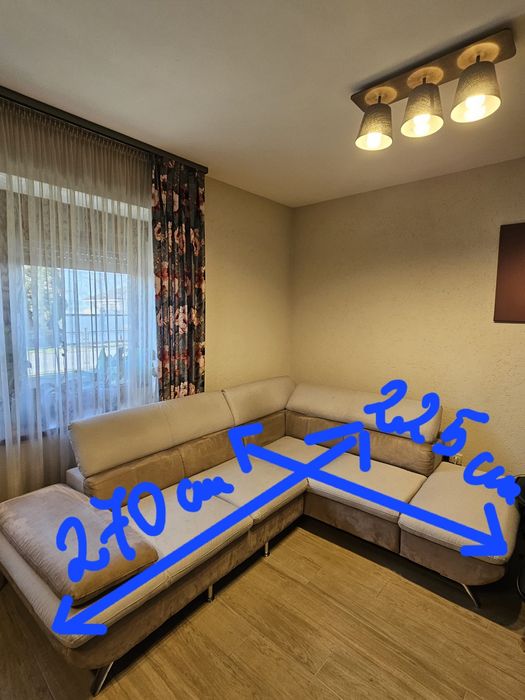 Mobilier living,coltar fix cu tetiera reglabila