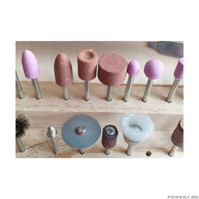 Set freze 100 piese de slefuit pentru minibiax Silver