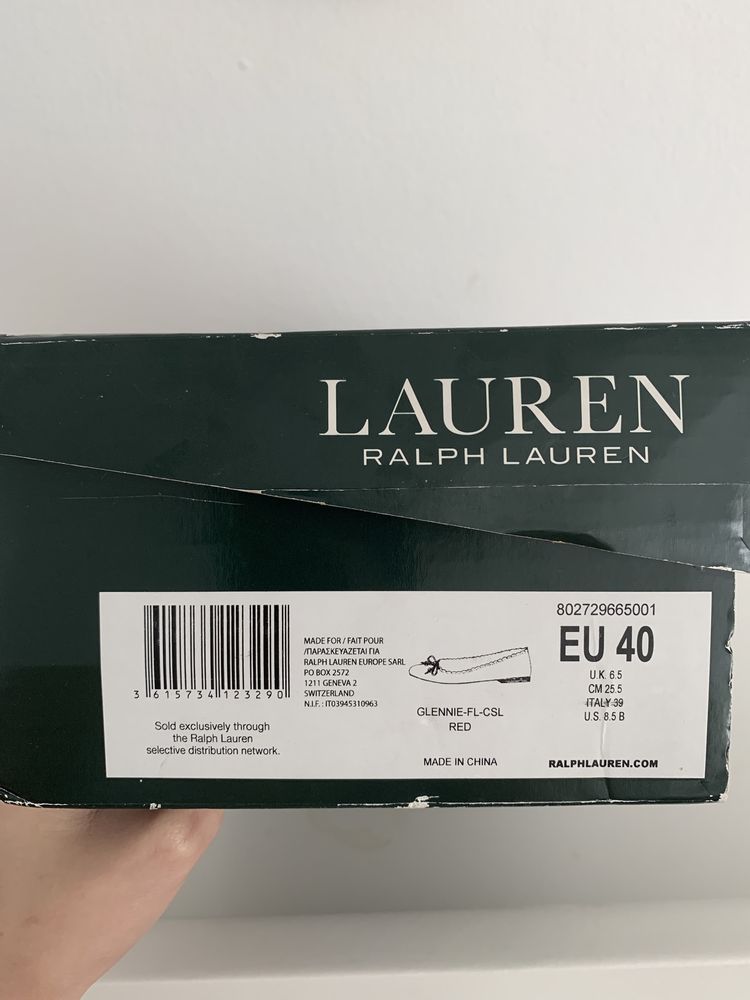 Balerini de piele Ralph Lauren