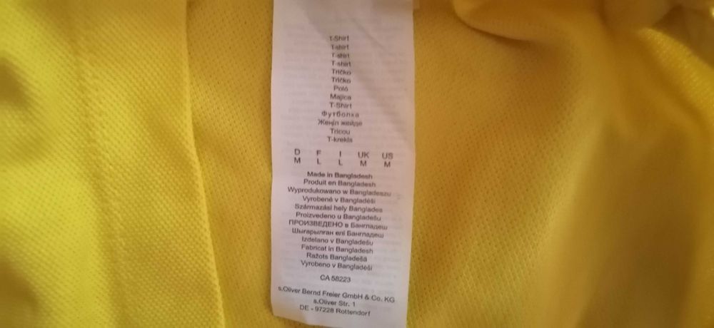 Tricou polo galben S. Oliver, marimea M