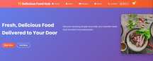 Delicious Food Hub nomli web sayt
