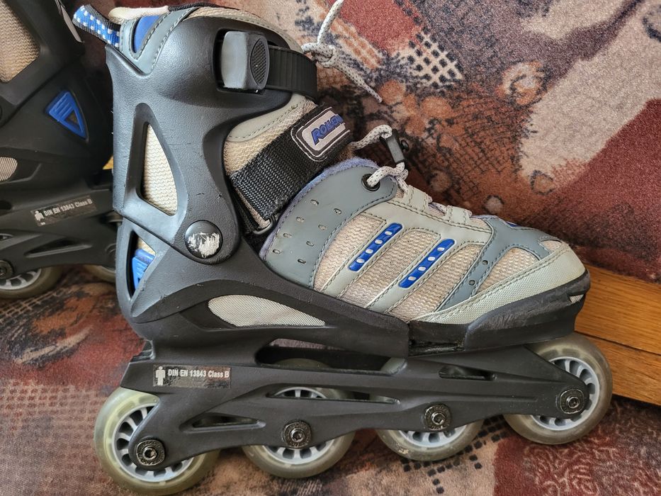 Role Reglabile Gri-Negru Blade