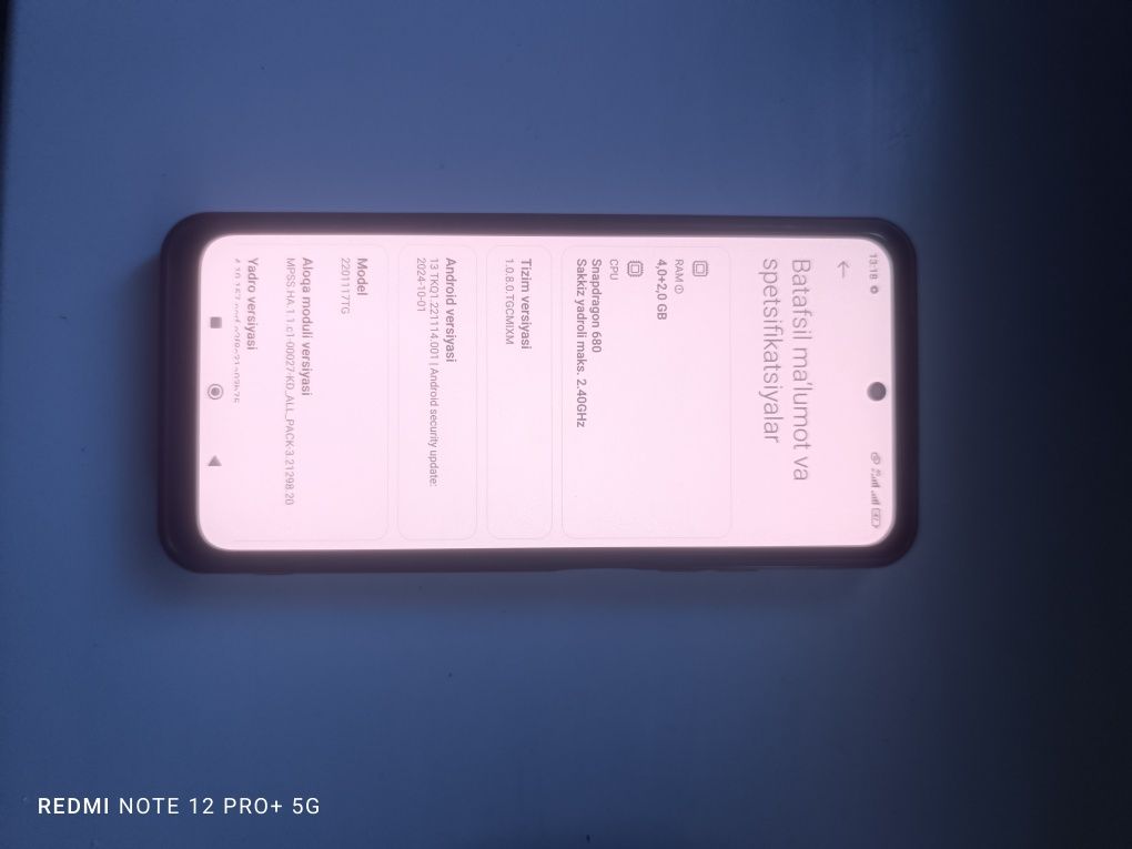 Redmi not 11 xotati yaxshi narxi 800 ming