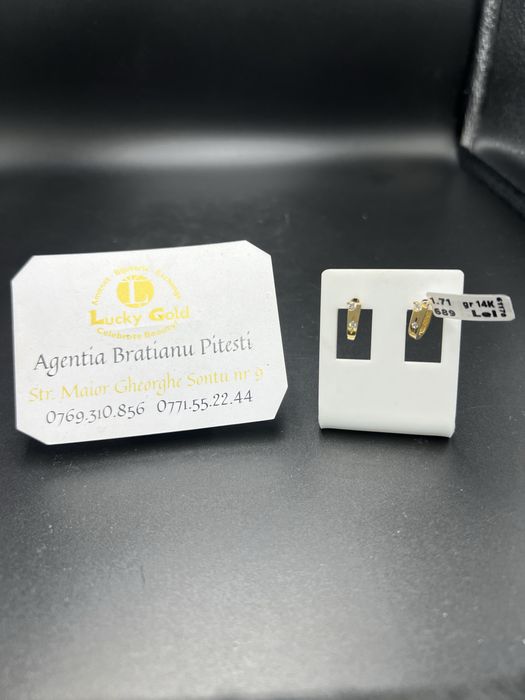 Cercei aur 14k 1,71 gr cod 22043