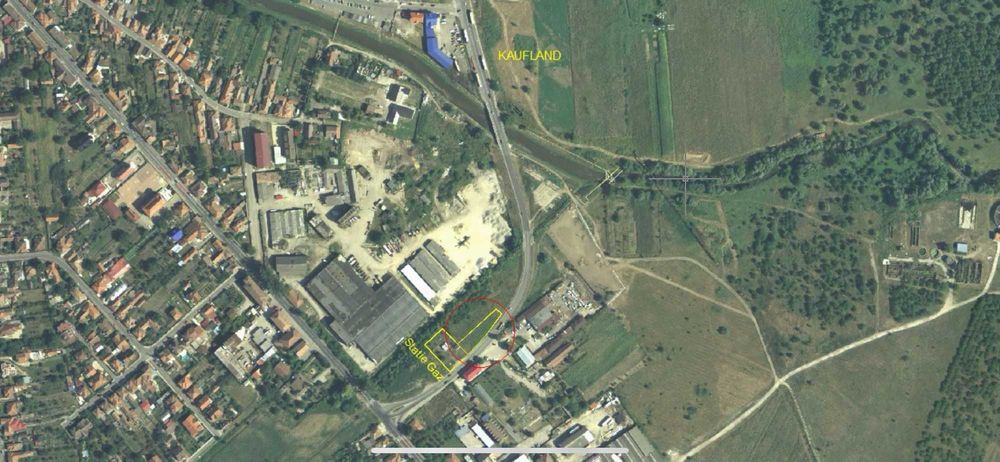Teren de vanzare in Hateg, langa statia de gaz