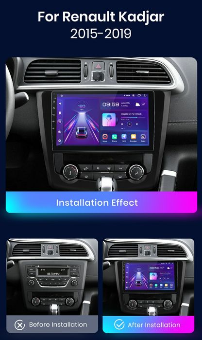 Navigatie Android dedicata Renault Kadjar (2015-2019)