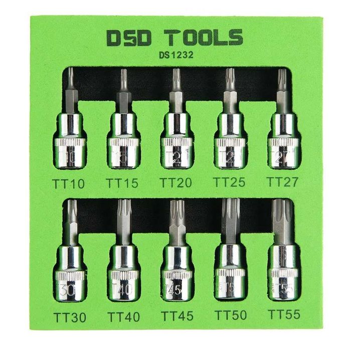 DSD TOOLS 10PC 3/8" dr set biti stea DS1232