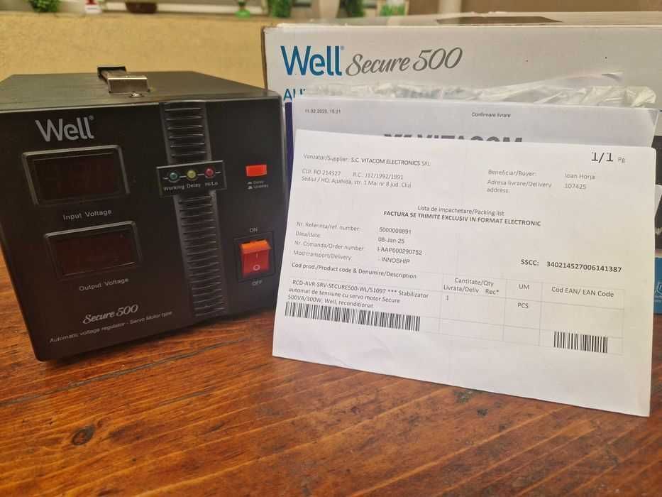 Stabilizator tensiune cu servomotor