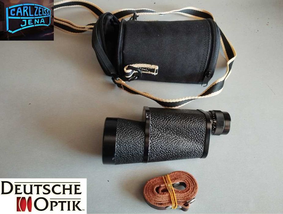 ТОП Немски Рядък Монокъл Carl Zeiss Jena Dekarismo 10x50 1Q МС